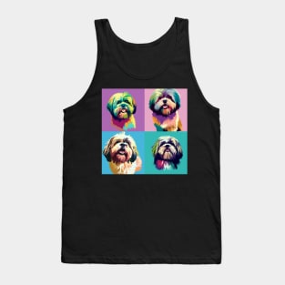 Lhasa Apso Pop Art - Dog Lover Gifts Tank Top